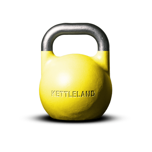 Kettlebell de Competición Profesional Kettleland – Acero Sólido – Peso 16 kg Kettleland - Material Oficial Mundiales IKMF - Kettleland Mallorca