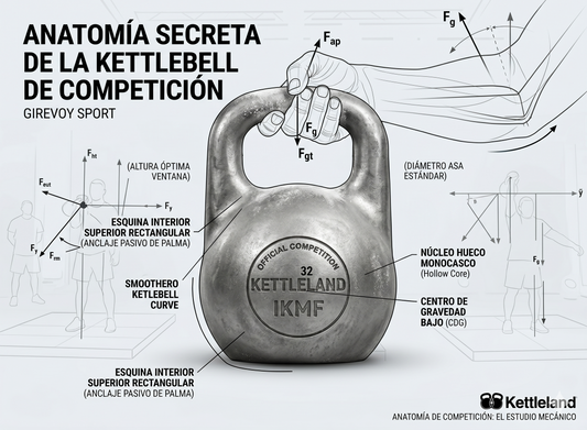 Anatomía de la Kettlebell de Competición: Estudio Biomecánico y de Ingeniería