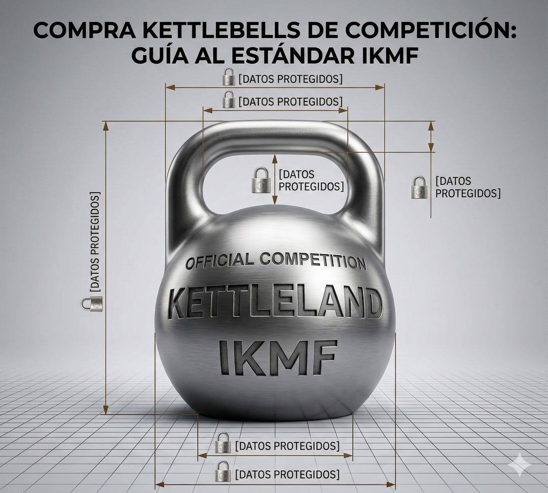 Medidas Oficiales de una Kettlebell de Competición (Guía Técnica 2026)