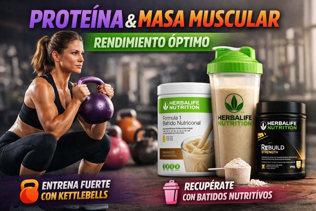 Consumo de proteína y masa muscular: cómo mejorar tu rendimiento con kettlebells y una recuperación eficaz - Kettleland