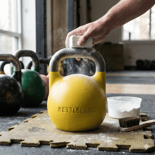 Mantenimiento Avanzado: Cómo Limpiar el Magnesio Incrustado y Prevenir Desgarros Dérmicos - Kettleland - Material Oficial Federación IKMF