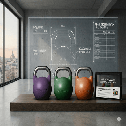 Qué Peso de Kettlebell Comprar: Guía Técnica y Matriz 2026 Kettleland - Kettleland - Material Oficial Federación IKMF