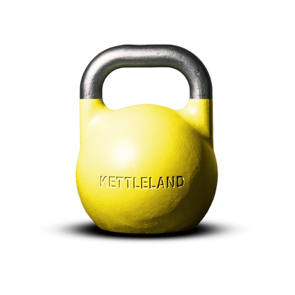 Kettlebell de Competición Profesional Kettleland – Acero Sólido – Peso 16 kg Kettleland - Material Oficial Mundiales IKMF - Kettleland Mallorca