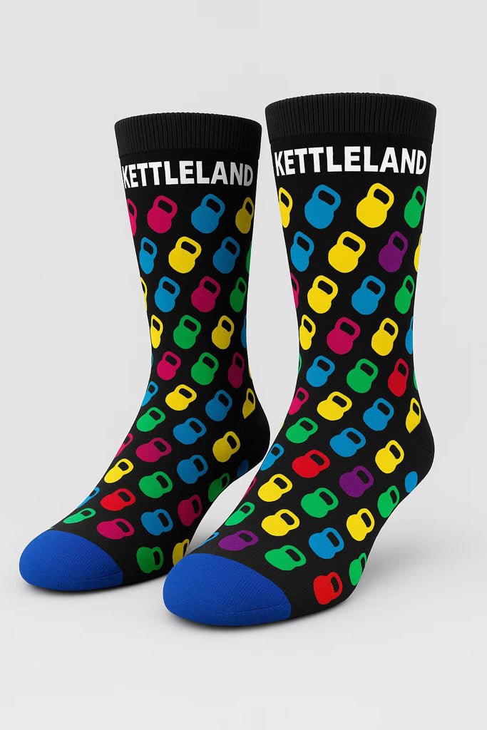 Pack Kettleland - Calcetines(1) + (3)Muñequeras Kettleland - Material Oficial Mundiales IKMF - Kettleland Mallorca