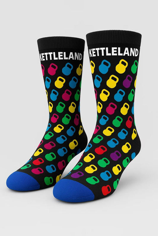 Pack Kettleland - Calcetines(1) + (3)Muñequeras Kettleland - Material Oficial Mundiales IKMF - Kettleland Mallorca